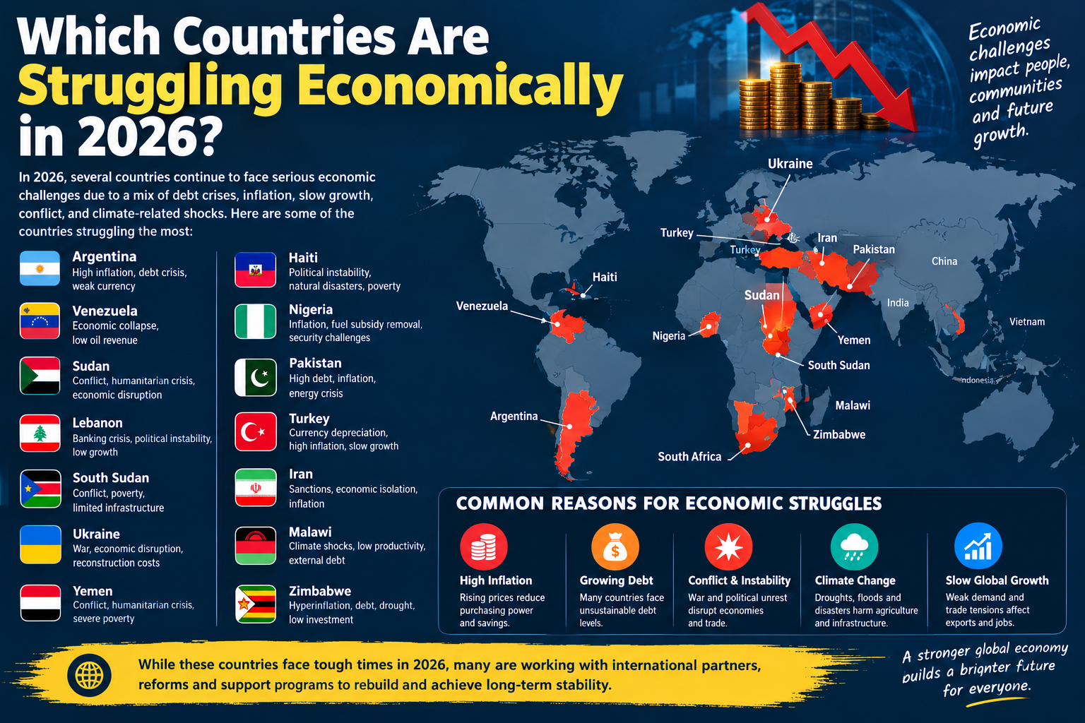 Which Countries Are Struggling Economically in 2026?