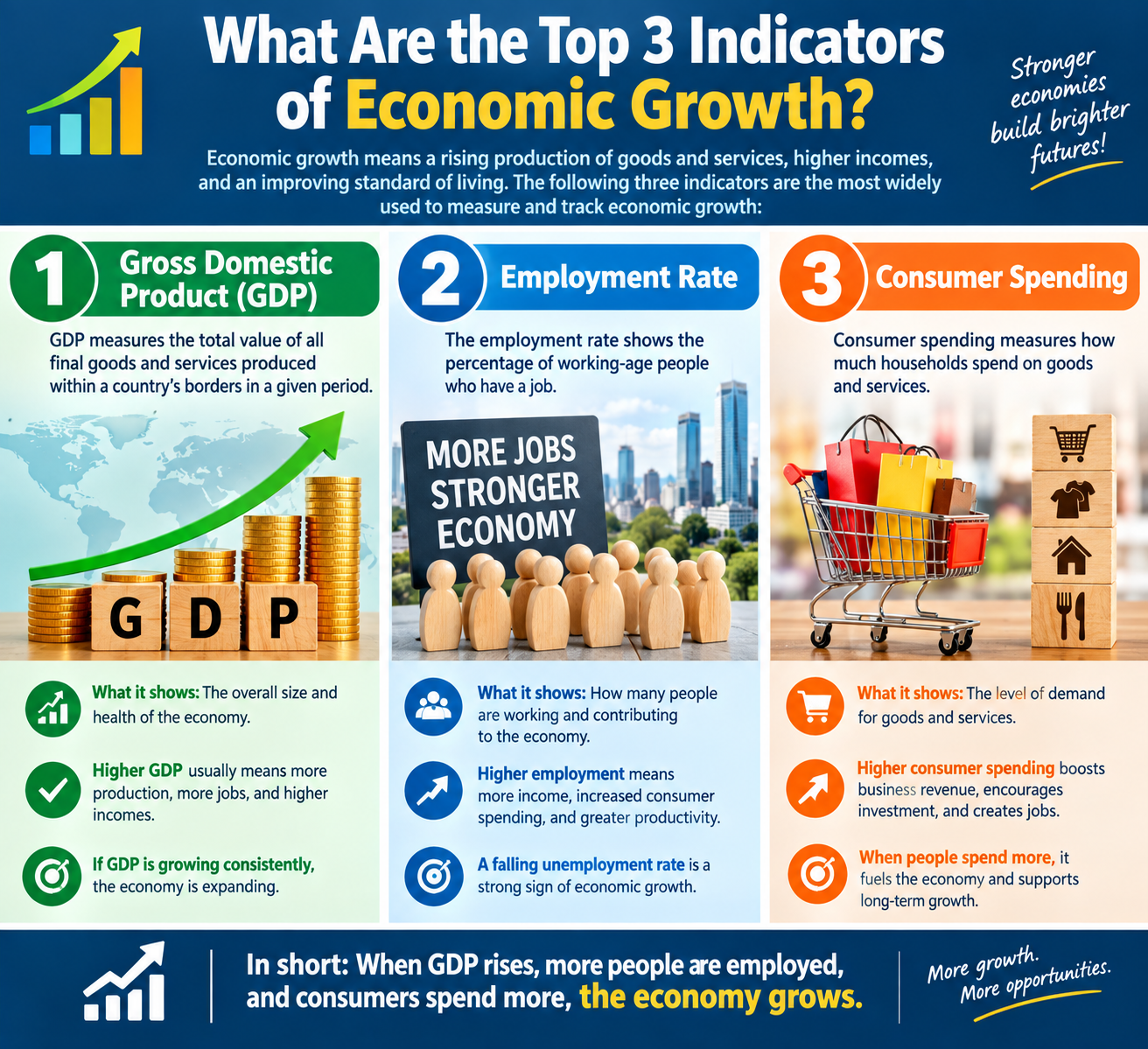 What Are the Top 3 Indicators of Economic Growth?